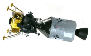 アポロ11号月着陸船　イーグル号とコロンビア号