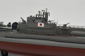 特型潜水艦 伊-400　デカール貼り