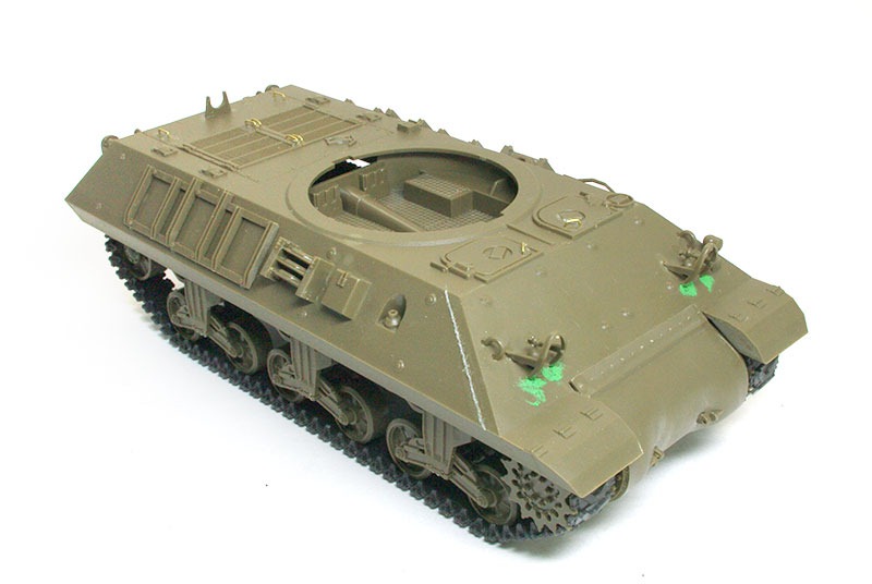車体部分の組立て完了　駆逐戦車M10