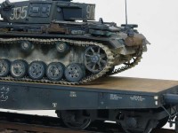 ドイツ・3号指揮戦車K型/4軸平積貨車