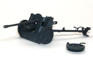 5cm対戦車砲Pak38　ウオッシングとドライブラシ