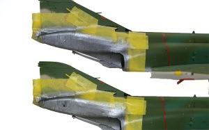 RF-4Eファントム2　未塗装部分の塗装