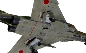RF-4Eファントム2　機体下面のウエザリング 