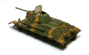 T-34/76戦車STZ　ウオッシングとドライブラシ