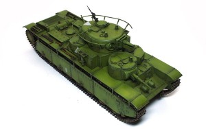 ソビエト重戦車・T-35　スミ入れ