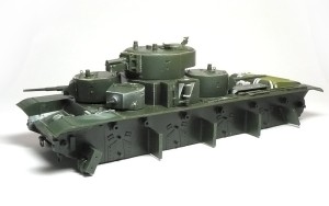 ソビエト重戦車・T-35　主砲塔の組立て