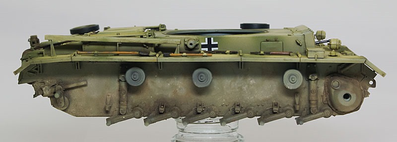 足まわりの汚し　3号戦車M初期型
