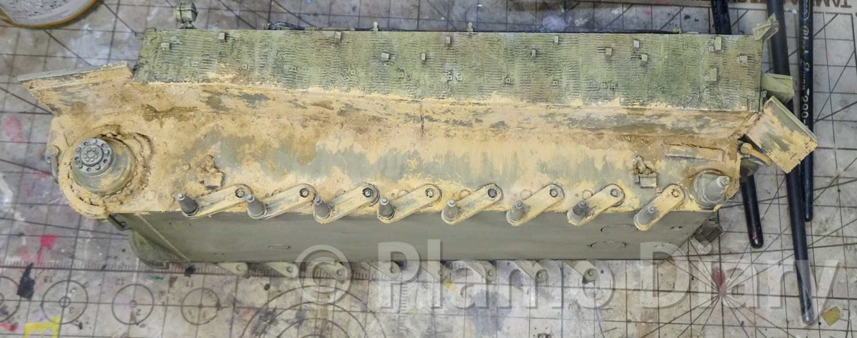 ティーガー1 フェールマン戦隊 車体下部の汚し