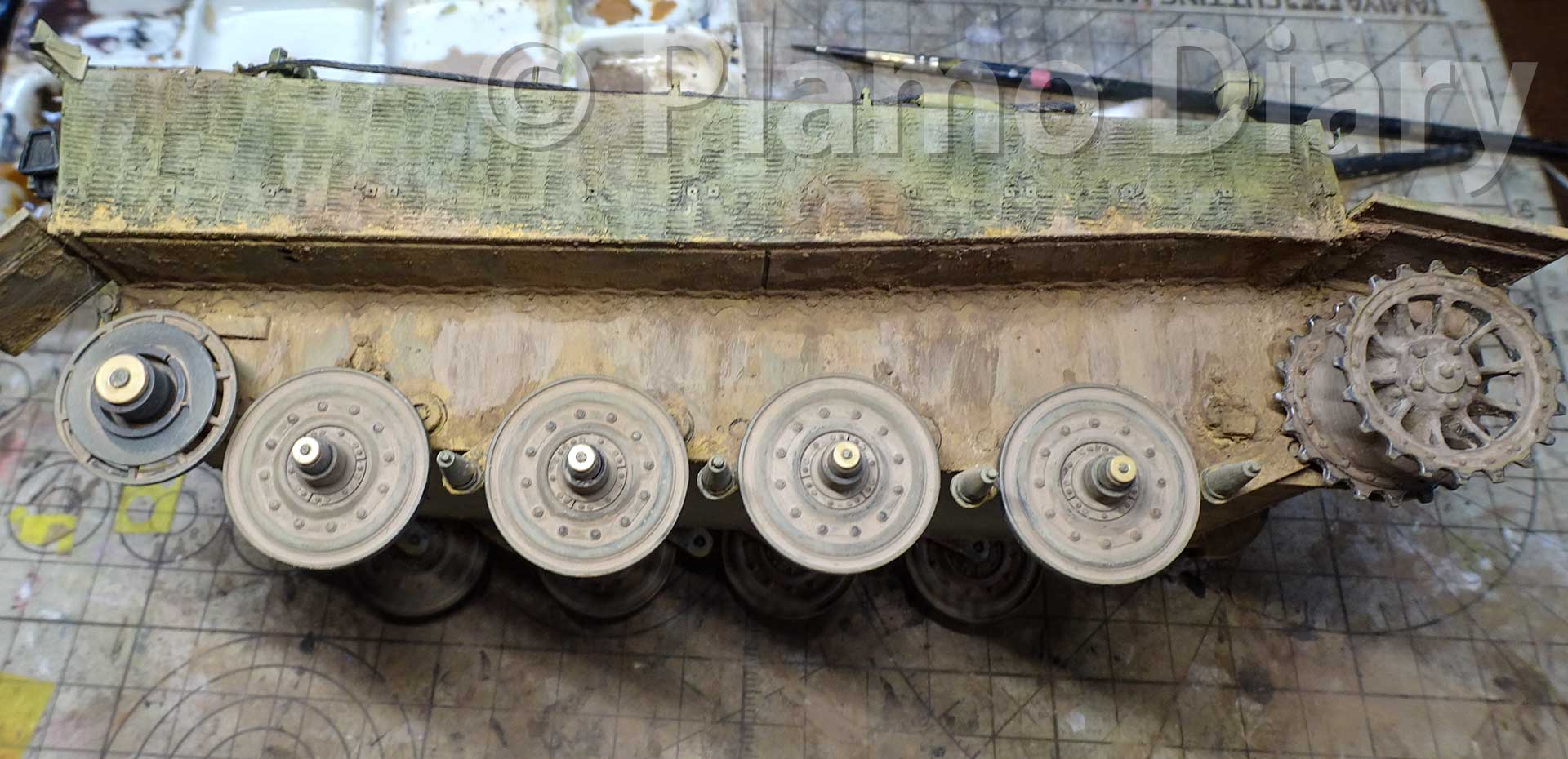 ティーガー1 フェールマン戦隊 車輪の組付け