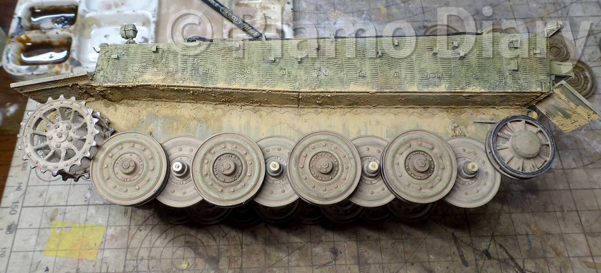 ティーガー1 フェールマン戦隊 車輪の組付け