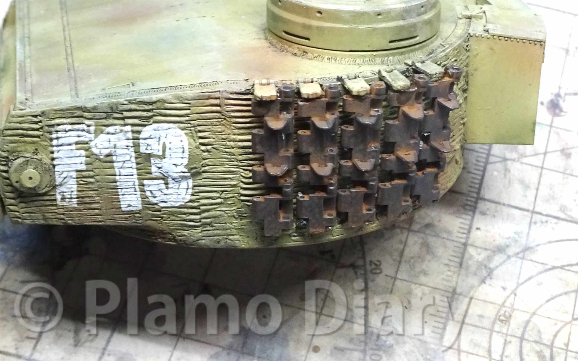 砲塔の予備履帯