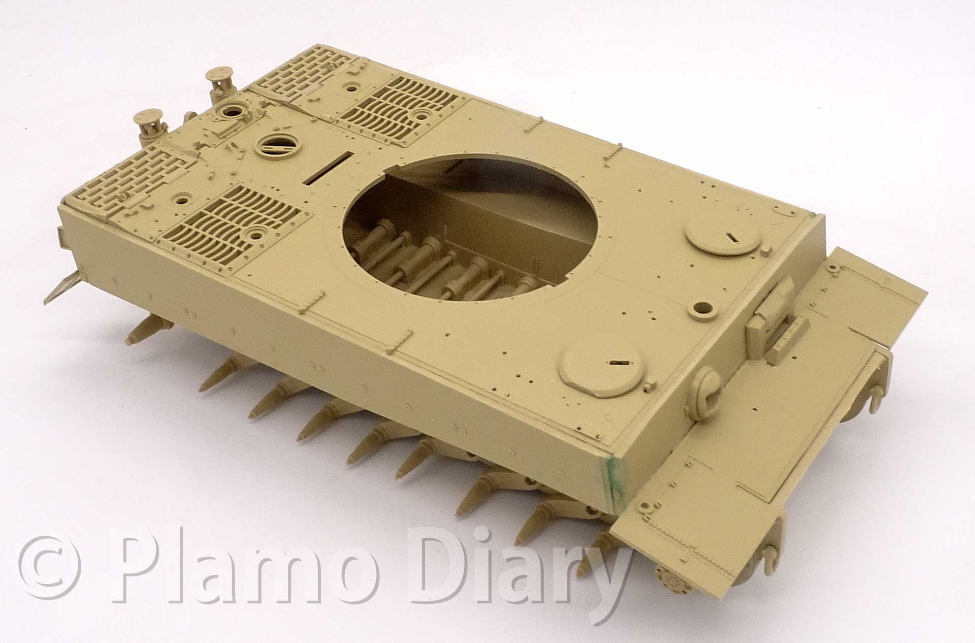 ティーガー1 フェールマン戦隊 車体上部の組み立て