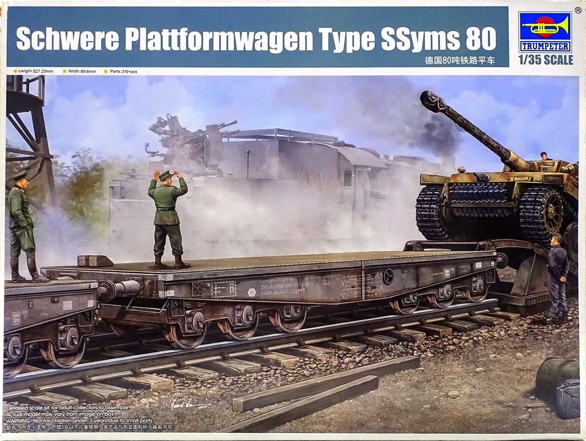 ドイツ・80t重平貨車SSyms80 1/35 トランペッター