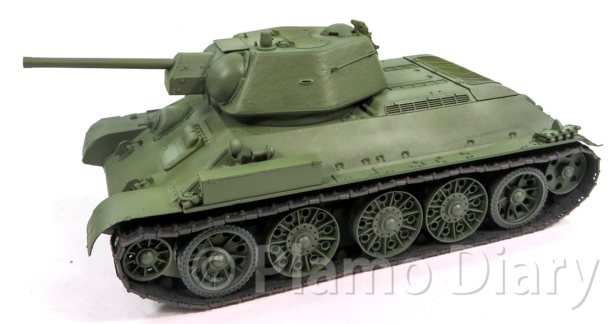 T-34/76 六角砲塔ソフトエッジタイプ その10 基本塗装 | プラモ日記