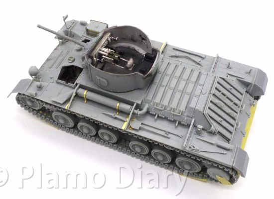 砲塔の貼り合わせ