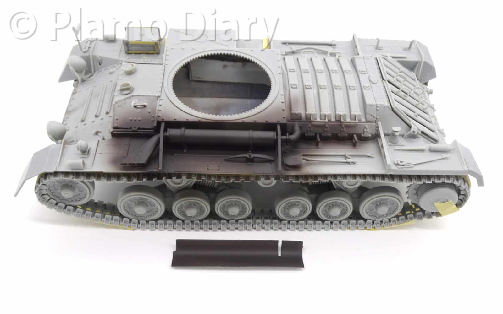 マフラー周辺のサフ吹き