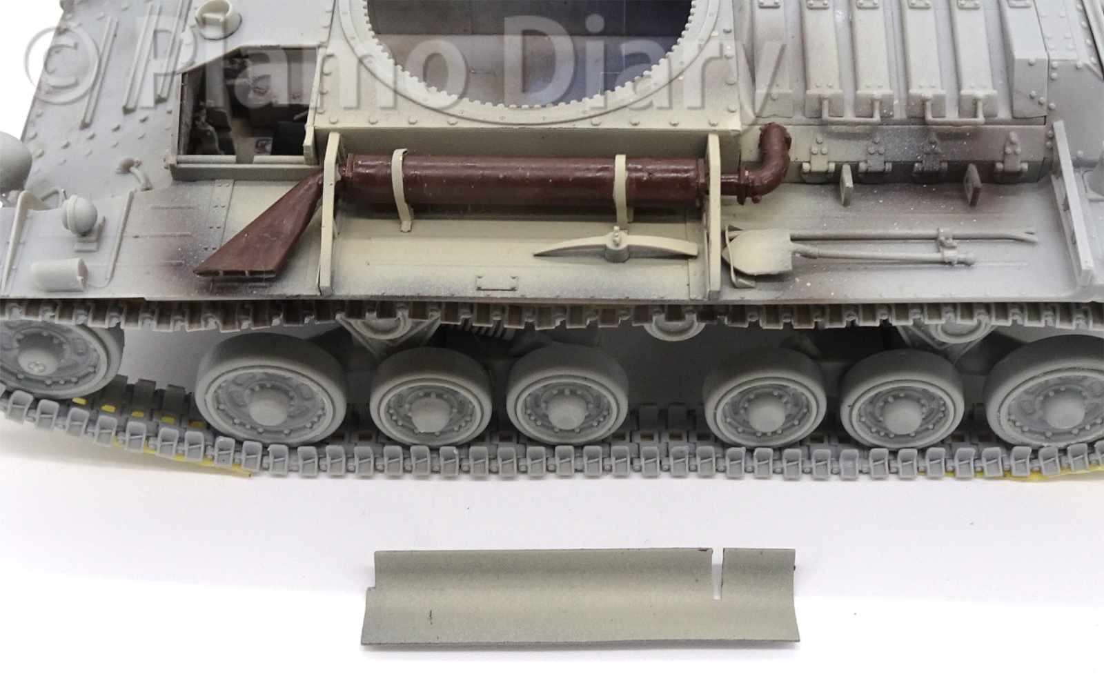 排気管、マフラーの塗り分け