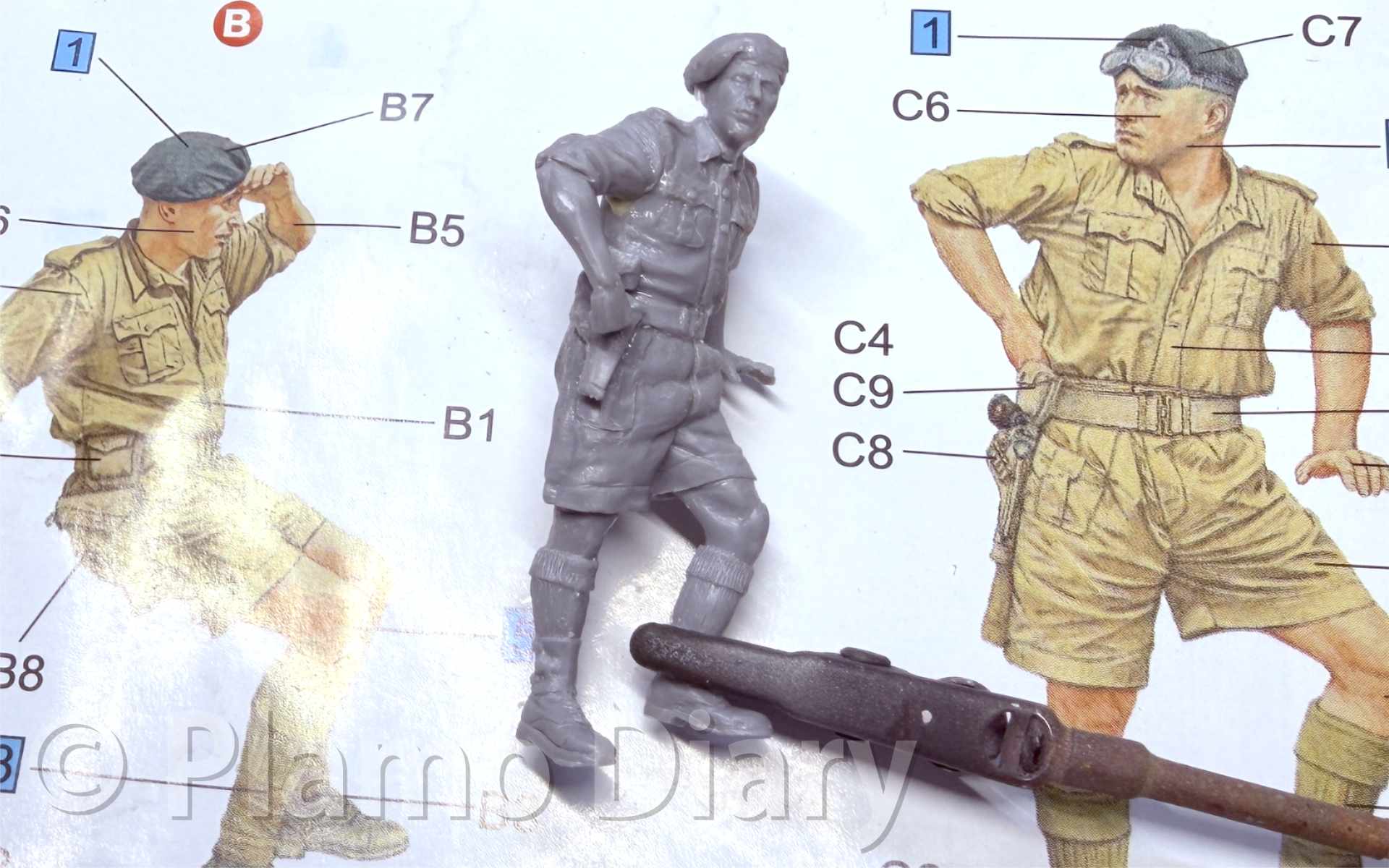 フィギュアの組み立て