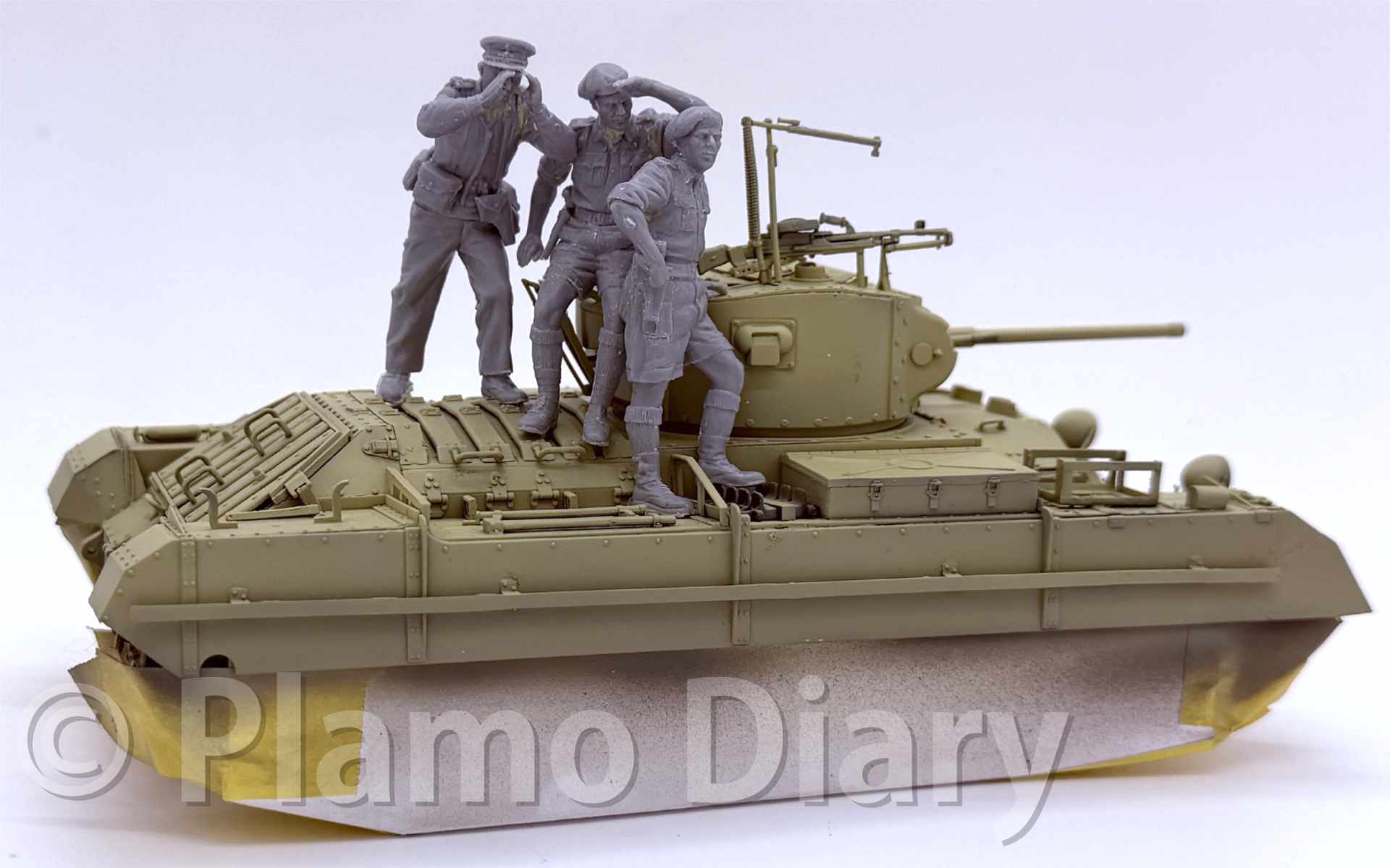 歩兵戦車Mk.3バレンタイン2 フィギュアの組み立て