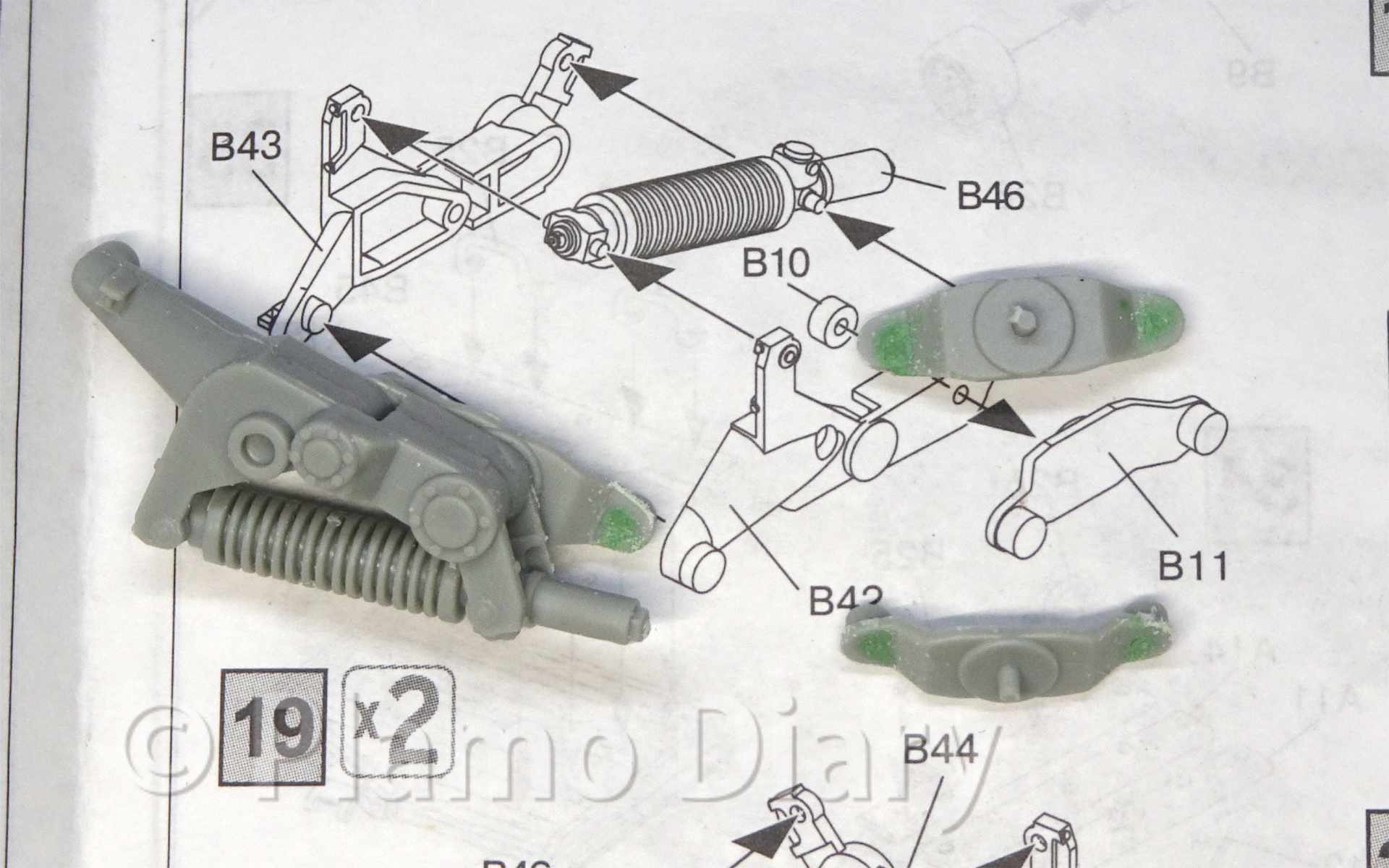 ボギーの組み立て