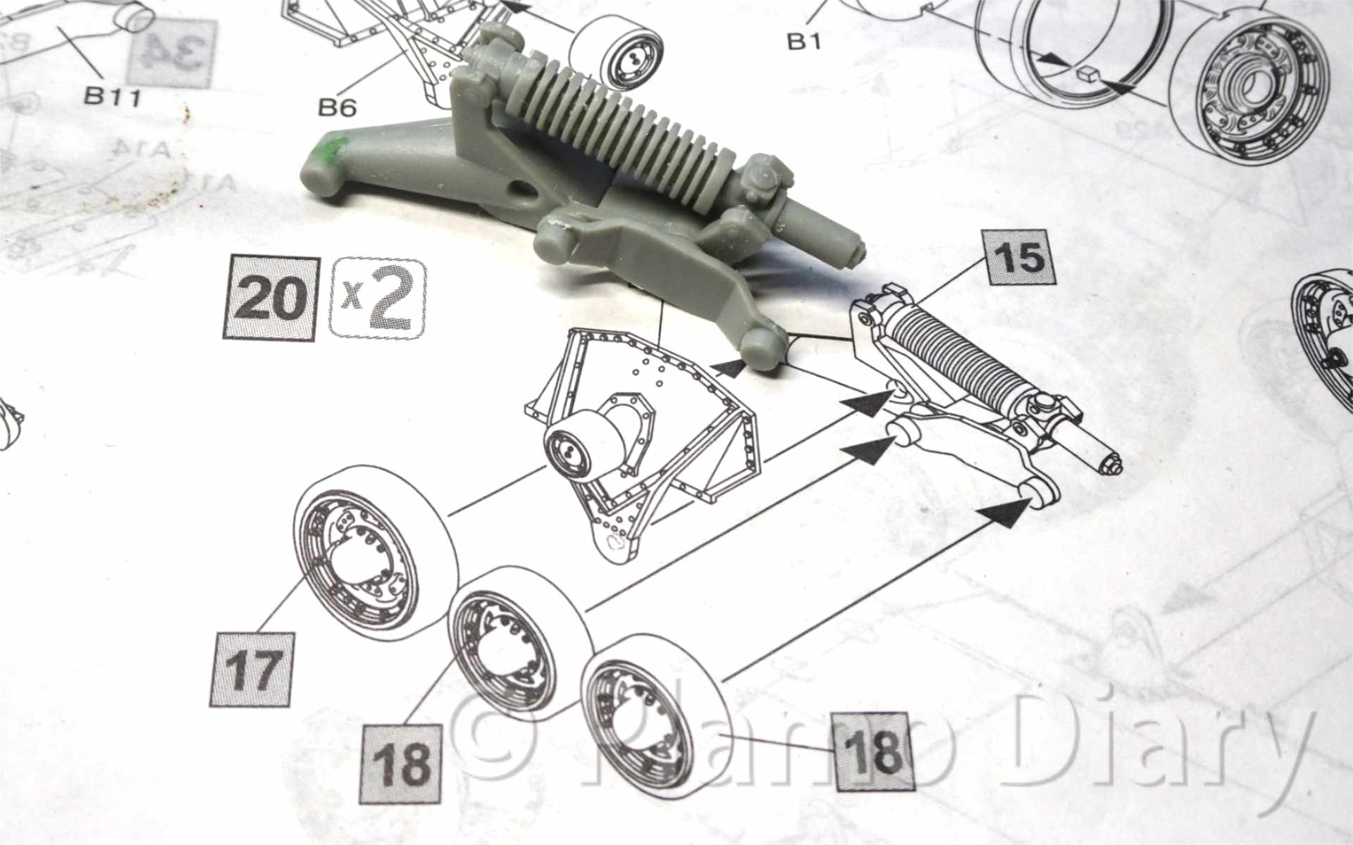 ボギーの組み立て