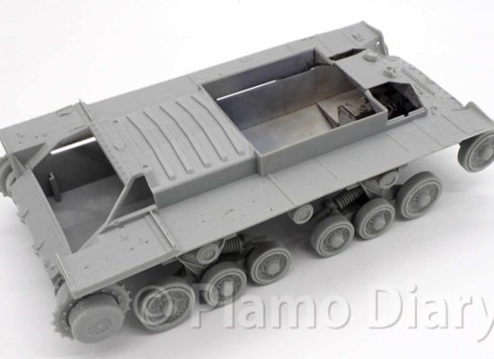 車体上部の接着